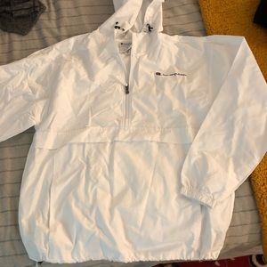 White champion windbreaker jacket